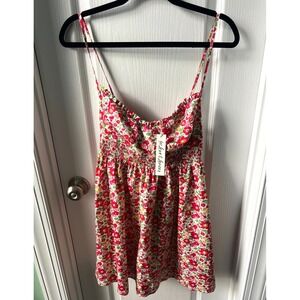 For Love And Lemons Dress  Auden Floral Cotton Mini  Boho Festival Size M NEW